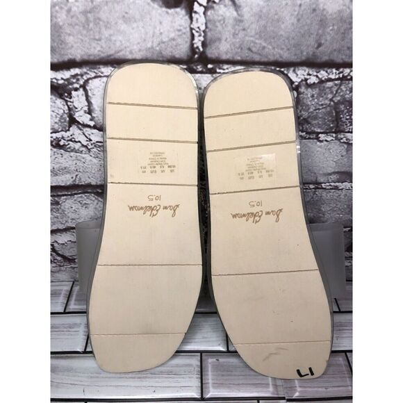 Sam Edelman Luciana Clear Cream Snakeskin Thong Strap Slide Sandals Women 10.5M - Picture 13 of 16